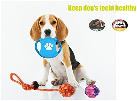 РЕНУИС Издржливи Играчки За Џвакање Кученца-13 Пакети Играчки За Џвакање Кучиња За Заби На Кученца,Памучни Играчки Со Јаже За Мали Средни
