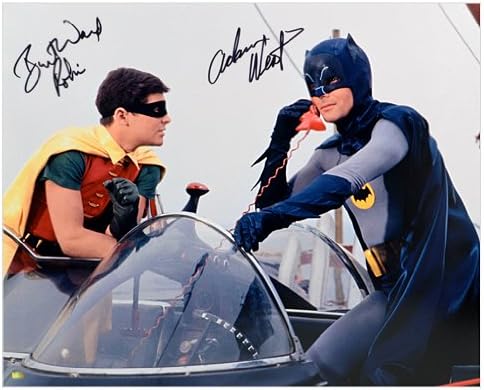 Адам Вест И Берт Вард Со Автограм 16х20 1966 Бетмен И Робин Фото