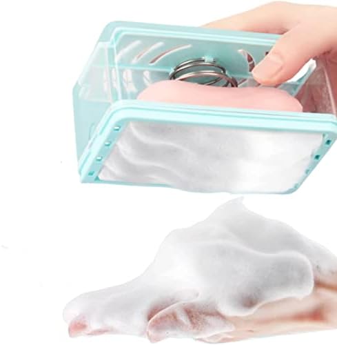 Сапун кутија, сапуни за сапун сапун, сапун за сапун, диспензерот за сапун со ролери и дупки, чистење за чистење во една, мултифункционална