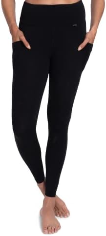 Волна облека женска мерино волна 7/8 -ми џебно нозе - здолниште за дишење анти -ОДОР