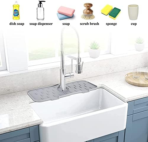 Shhua Kitchenguard Silicone Faucet рачка за капење на капење, кујнски чувар силиконски, силиконски тапа за мијалник за мијалник,
