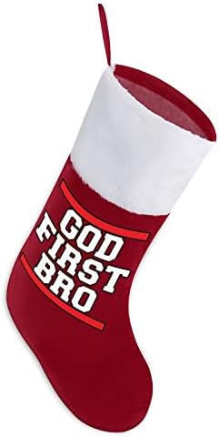 Боже прво братско божиќно порибување Божиќни чорапи торбичка куќа семејство Божиќ декор