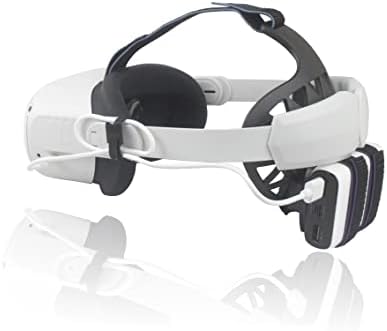 Прилагодлива лента за глава за Quest 2 VR очила за игри со шлемови за глава го намали притисокот со ленти за напојување на батеријата