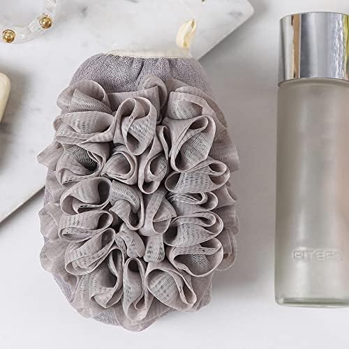 Cencent bath цвет од цвеќиња од крпа за бања топка бања, светло сива сива боја