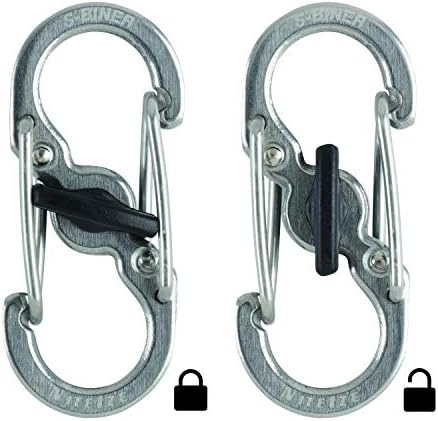 Nite ize KLK-11-R3 9001204 Chyyrack Clocker Steel, Carabiner Carabiner со 6 заклучувачки S-битни за да ги држат клучевите безбедно + одделно,