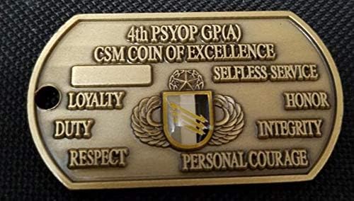 Команда за граѓански работи и психолошки операции на американската армија 4 -та PSYOPS GRP CSM Dogtag Challenge Collin
