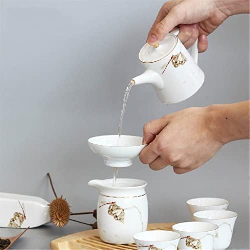 Irdfwh бела глазура чајник керамички рачно изработен керамички керамички чајник филтер котел за пиење прибор за пиење домаќинство