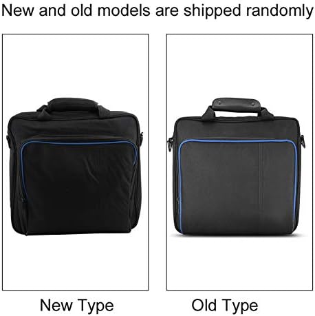 ЈУНИР торба за рамо, црна најлонска крпа преносна чанта за складирање на патувања, водоотпорна целосно заштитна торба за рамо за конзола за