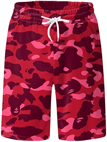 Облека Кратки Менс Пролет Лето Обични Шорцеви Панталони Печатени Спортски Панталони На Плажа Со Џебови Машки Шорцеви