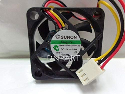 DNPART компатибилен за Sunon HA40101V4-0000-C99 DC12V 0,8W 40 * 40 * 10mm 3PIN вентилатор за ладење