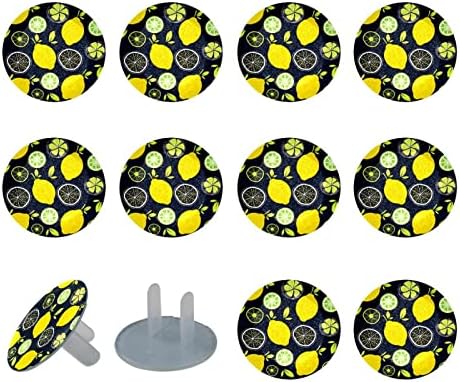Обвивки за излез, безбедни заштитници за електрични приклучоци Декоративни приклучоци за домашни жолти слатки лимон