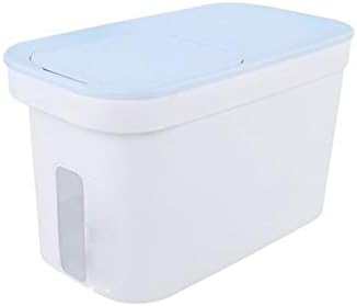 Llryn Светло Сина Кутија За Складирање Ориз, Запечатена Пластична Кофа Со Жито, Кутија За Складирање Отпорна На Влага, Кутија За Складирање Брашно