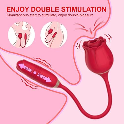 Секс играчки за секс на роза од мода за жени - Вибратор за играчки за возрасни розови со наметнување дилдо за жени парови, пијалок од