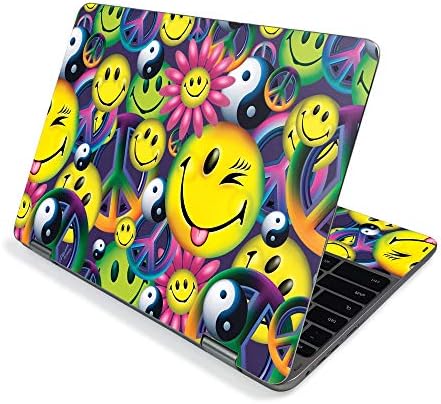 Кожа на Samsung Chromebook Plus V2 12 - Мировна насмевка | Заштитна, издржлива и уникатна обвивка за винил декларации | Лесно за нанесување, отстранување и промена на стилови | Изр