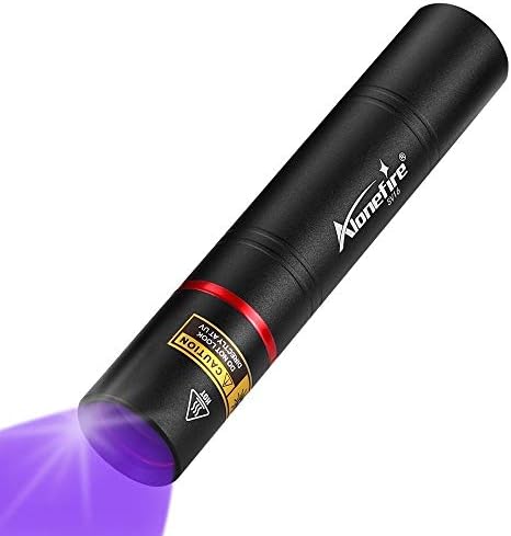 Alonefire SV16 5W мала UV Flashlight 365NM USB USB преносен ултравиолетово црно светло мини дамки минерали Детектор за миленичиња урина со електричен излез, вградена батерија со висо?