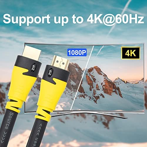 SHD HDMI Кабел 100 Стапки со Сигнален Засилувач 100 ' HDMI Кабел 2.0 V Поддршка 4K 3D 1080P За Инсталација ВО Ѕид CL3 Номинална