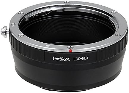 Адаптерот за леќи Fotodiox компатибилен со леќите на Canon EOS EF и EF-S на е-монтираните камери на Sony,