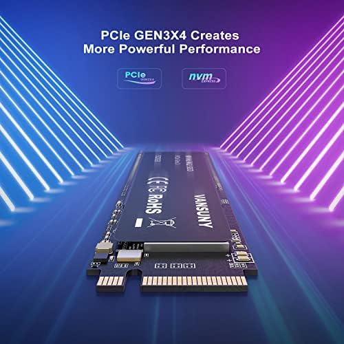 Vansuny 512GB NVMe M. 2 Внатрешна Цврста Состојба Диск PCle 3.0 TLC NVMe M. 2 SSD 3D NVME M. 2 2280 Брзина до 3000/2100mb / S Внатрешна Цврста Состојба Хард Диск PCIe SSD