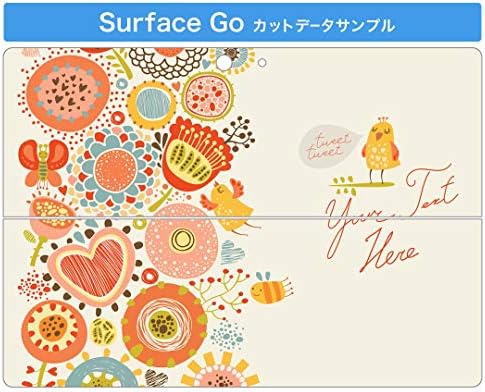 Декларална покривка на igsticker за Microsoft Surface Go/Go 2 Ultra Thin Protective Tode Skins Skins 005529 Цветна илустрација птица