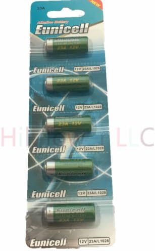 Hillflower 50 Piece 23A A23 MN21 GP23 23 23AE Card 0% Mercury 0% Hg 12V Heavy Duty Alkaline Battery