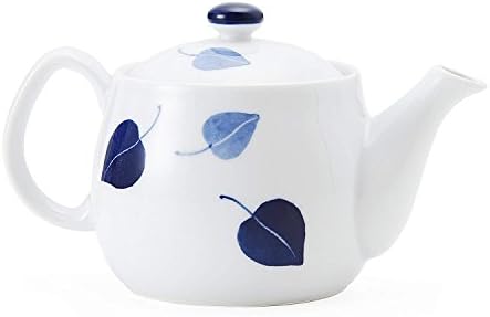 CTOC Јапонија Изберете прибор за јадење, чајник, тенџере со чај за чај, лисја, сина, W 7.1 x d 4.3 x H 4,3 инчи, 14,1 fl oz,