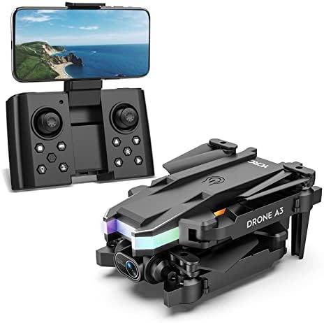 Xunion Drone со Daul 4K HD FPV камера далечински управувачки играчки подароци за момчиња девојчиња надморска височина Држете режим
