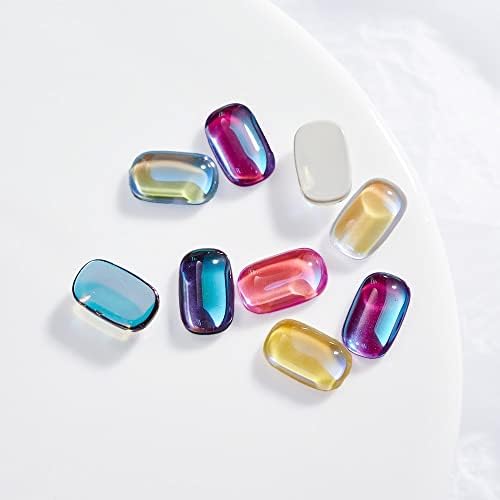 50 парчиња мраз коцка облик на нокти уметнички шарми 3D Aurora rhinestone Crystal Strass Decorations Стакло чисти мока скапоцени