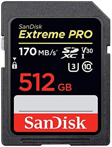 Sandisk Екстремни Про Мемориска Картичка 512GB SD Картичка За Камери, Компјутери 4K UHD UHS-I U3 Класа 10 Пакет Со Сѐ, Но Stromboli