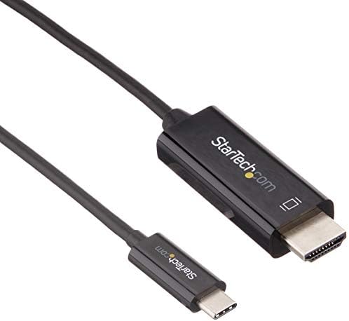 StarTech.com 6FT USB C ДО HDMI Кабел - 4K 60Hz USB Тип C ДО HDMI 2.0 Видео Адаптер Кабел-Thunderbolt 3 Компатибилен-Лаптоп До HDMI Монитор/Дисплеј