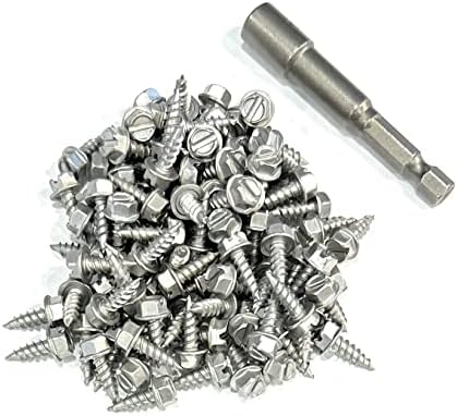 А -М олук чувар - алуминиум 6 со 100-1/2 8 завртки за поштенски челици - Вклучува 1/4 Магнетски хексадецимален возач