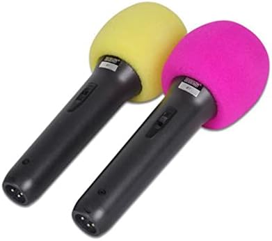 Milisten 5 PCS сунѓерски перничиња влошки во боја микрофон замена на штит за рачно ветробранско стакло за микрофон преносни разновидни