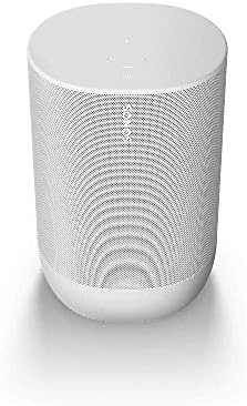 Sonos Move-Паметен звучник со батерија, Wi-Fi и Bluetooth со вграден Alexa-Лунарна бела боја