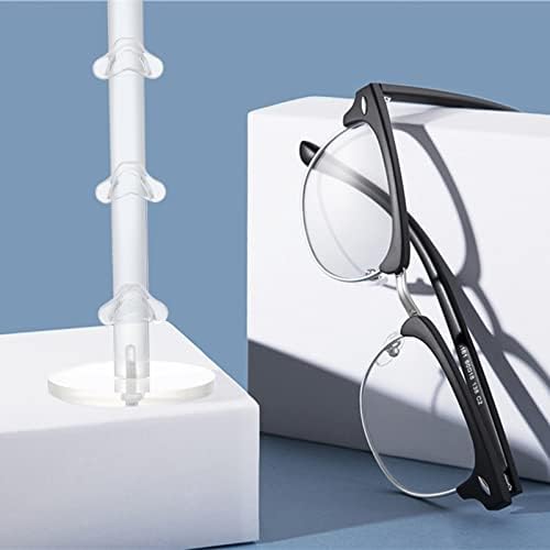 Алипис 2 парчиња акрилни транспарентни очила за сонце Акрилни очила за сонце приказ на решетки за сонце за сонце, држач за ескрипни