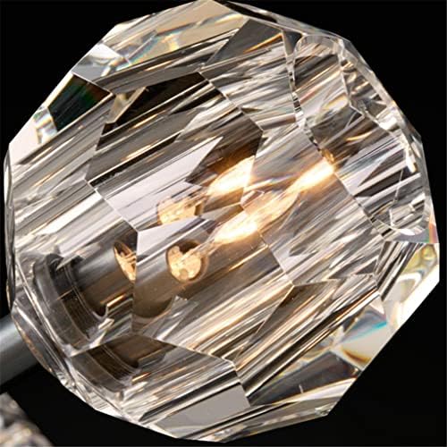 Zhuhw American K9 Cristal LED приврзоци светла околу златна метална основа G9 LED висина ламба прилагодлива суспензија на суспензијата