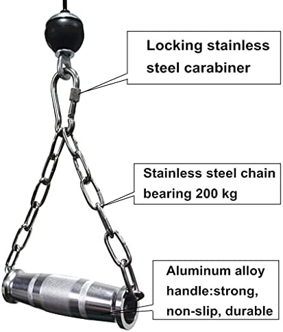 ИЉХ Метал Фитнес Рачки Тешки Макара Кабел Прилози Нерѓосувачки Челик Синџир Нелизгачки Костец Фитнес Опрема