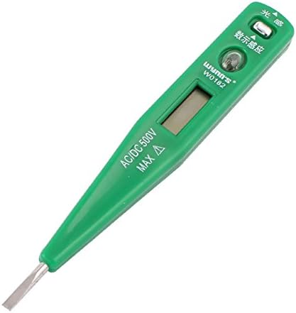 Тестери за екранот AEXIT LCD Slotted Screwdriver AC DC напон тестер мулти тестери зелена 12-220V