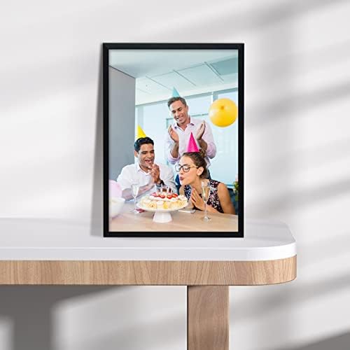 Опција за слики на Poplovecard A4 Wall & Tabletop со опција за висина и wallид, метална рамка со HD акрилен дисплеј рамка за постер или рамка за сертификати