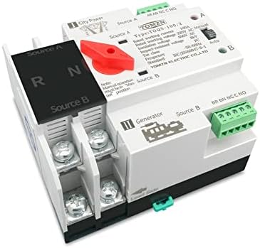 1pcs DIN Rail 2P 3P 4P ATS Dual Power Automatic Transfer Switch Електричен селектор на прекинувачи за напојување 63A 100A 125A