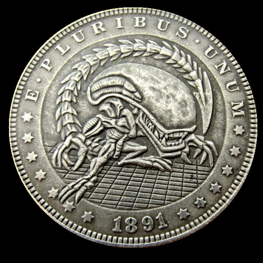 Сребрен Долар Скитник Монета САД Морган Долар Странска Копија Комеморативна Монета 88