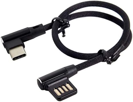 JSER USB - C 3.1 Тип-C Машки На Лево Агол 90 Степен USB 2.0 Податоци Кабел 15cm Двојно Агол Тип