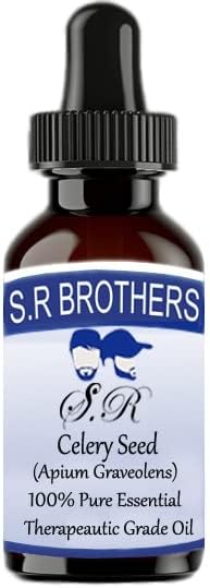 S.R браќа семе од целер чисто и природно есенцијално масло од одделение со капнување 15 ml