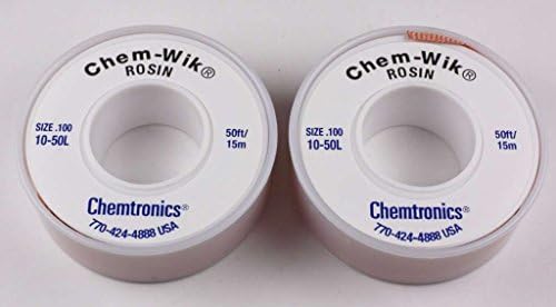 Chemtronics 10-50L Chem-Wik Rosin Desoldering Brail, 2 пакувања