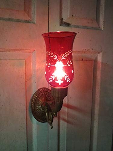 B&P LAMP® Cranberry Cranberry Shade W/Cut Flowers дизајн