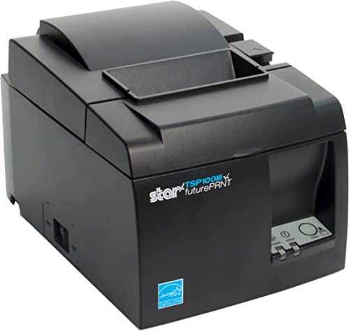 Star Micronics TSP143IIILAN Ethernet Термички прием печатач со автоматско сечење и внатрешно напојување - Бело