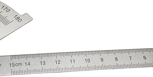 Мепроталниот 5,9 '' Агол од не'рѓосувачки челик Продолжувач шуплив пронаоѓач Мерење на алатката за владетел со 0-180 степени за обработка