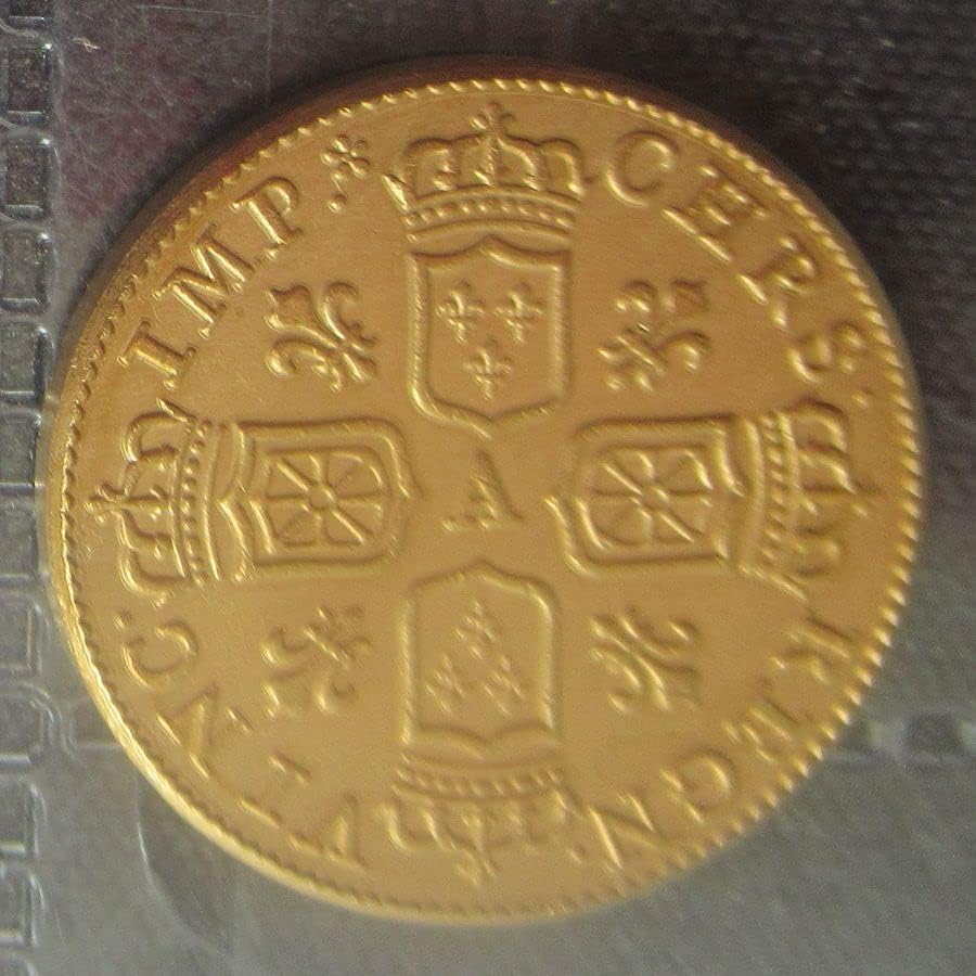 1717 Француска странска копија злато позлатена комеморативна монета