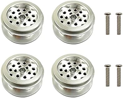 Персиис 4PCS легура метални тркала на тркала за бедалки за 1/16 RC CROWLER WPL B14 B16 C14 C24 C34 RC Truck 4WD Делови за надградба на