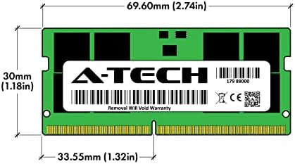 A-Tech 32 GB RAM меморија за Lenovo ThinkCentre M80Q Gen 3 Tiny Desktop | DDR5 4800MHz PC5-38400 SODIMM 2RX8 1.1V 262-PIN Не-ECC SO-DIMM