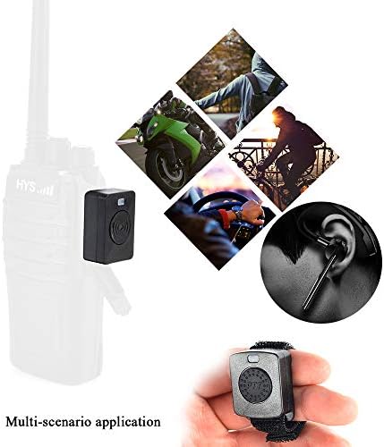 Безжични слушалки на слушалките со Bluetooth Earpiece со прсти PTT за Baofeng UV-5R Series BF-888S RETEVIS H-777 RT22 RT21 TYT KENWOOD TK-240 TK-250 TK-255 WOUXUN KG-659 KG-669 KG-669 PLUS 2-WADE радио