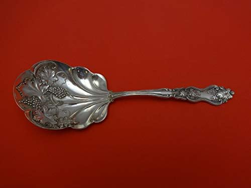 Мосел од меѓународна плоча Silverplate Berry Spoon w/грозје во сад 8 7/8 “